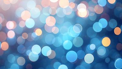 The primary subject of the image is a blue background with a pattern of white, blue, and yellow lights. The setting appears to be a nighttime cityscape, with the lights creating a vibrant and lively atmosphere. The visual style of the image is a combination of digital art and photography, as the lights are captured in a way that resembles a painting or drawing. The colors and mood of the image are predominantly blue and yellow, with the white lights adding a touch of brightness and energy to the