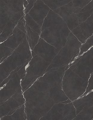 The primary subject of the image is a marble wall with a pattern of holes in it. The setting is a room with a black marble wall, which serves as the background. The visual style is a close-up of the marble wall, showcasing its texture and pattern. The colors and mood of the image are predominantly black, giving it a sleek and modern appearance.