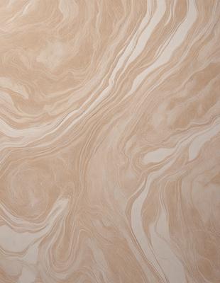 The primary subject of the image is a close-up of a wooden wall with a unique, swirling pattern. The setting is a room with a wooden floor, and the visual style appears to be a combination of a photo and a digital art or illustration. The dominant colors in the image are brown and beige, creating a warm and natural atmosphere.