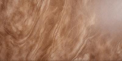 The primary subject of the image is a wooden table with a brown and white pattern. The setting is a room with a wooden floor, and the visual style is a close-up of the table. The colors and mood of the image are warm and natural, with the brown and white pattern adding a sense of texture and depth to the wooden surface.
