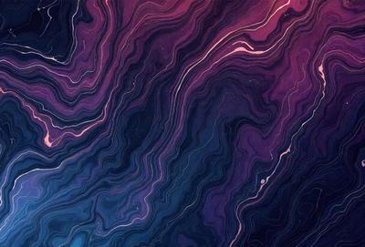 The primary subject of the image is a purple and blue swirling pattern, which appears to be a digital art or illustration. The setting is a dark background, which contrasts with the vibrant colors of the swirling pattern. The visual style suggests that the image is a creative and artistic representation of the swirling pattern. The dominant colors of the image are purple and blue, creating a sense of depth and intrigue.