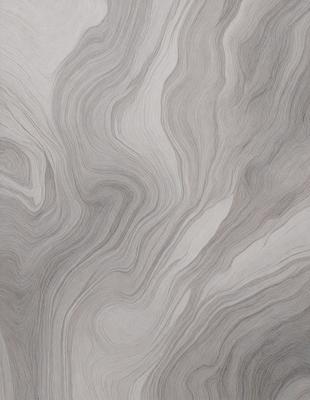 The primary subject of the image is a close-up of a textured surface, possibly a wall or a piece of art. The setting appears to be a room with a gray and white color scheme. The visual style of the image is a combination of drawing and painting, creating a unique and artistic representation of the textured surface. The colors and mood of the image are predominantly gray and white, giving it a calm and serene atmosphere.