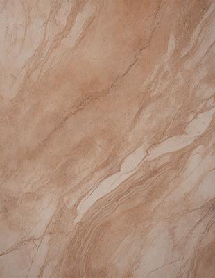 The primary subject of the image is a close-up of a marble tile with a brown and white color scheme. The setting is a wall, and the visual style is a photo. The dominant colors are brown and white, creating a warm and natural atmosphere.