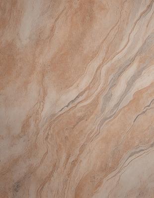 The primary subject of the image is a marble-like surface with a patterned design. The setting is a room with a tan-colored wall, and the visual style appears to be a combination of a photo and a digital art or illustration. The colors and mood of the image are warm and inviting, with the tan-colored wall and the patterned marble-like surface creating a cozy and elegant atmosphere.