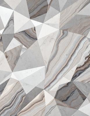 The primary subject of the image is a marble-like pattern, which is a digital artwork. The setting is a white and grey marble-like surface, which serves as the background. The visual style is a combination of digital art and pattern, creating a unique and intricate design. The colors and mood of the image are predominantly white and grey, giving it a clean and sophisticated appearance.