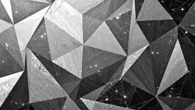 The primary subject of the image is a geometric pattern, which appears to be a black and white design. The setting is a black background, which contrasts with the pattern. The visual style is a combination of digital art and illustration, creating a unique and intricate design. The colors and mood of the image are predominantly black and white, giving it a modern and minimalist appearance.