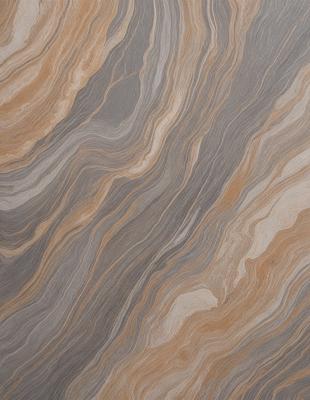The primary subject of the image is a close-up of a marble-like surface with a patterned texture. The setting is a natural environment, possibly a stone or rock formation. The visual style is a close-up of the surface, showcasing the intricate pattern and texture. The colors and mood of the image are predominantly earthy tones, giving it a natural and organic feel.
