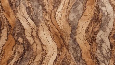 The primary subject of the image is a wooden surface with a unique and intricate pattern. The setting is a close-up view of the wooden surface, showcasing the details of the pattern. The visual style is a close-up of the wooden surface, which gives a sense of depth and texture. The colors and mood of the image are warm and natural, with the wooden surface being the main focus.