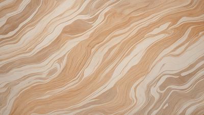 The primary subject of the image is a wooden surface with a unique and intricate pattern. The setting is a room with a wooden floor, and the visual style appears to be a combination of a photo and a digital art or illustration. The colors and mood of the image are warm and inviting, with the wooden surface creating a cozy and natural atmosphere.