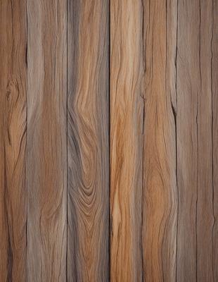 The primary subject of the image is a wooden wall with a patterned texture. The setting is a room with a wooden floor, and the visual style is a close-up of the wooden wall. The colors and mood of the image are warm and natural, with the wooden wall being the main focus.