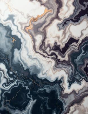 The primary subject of the image is a marble-like pattern, which is the main object, scene, or focus of the image. The setting or background features a black and white marble-like pattern, which gives the image a unique and artistic visual style. The colors and mood of the image are predominantly black and white, creating a sense of depth and contrast.