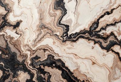 The primary subject of the image is a marble-like pattern, which is the main focus of the image. The setting is a marble-like surface, possibly a countertop or a wall. The visual style is a close-up of the marble-like pattern, showcasing its intricate details. The colors and mood of the image are predominantly black and white, giving it a classic and elegant appearance.