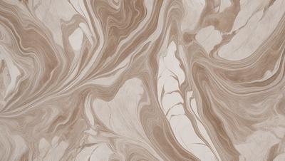 The primary subject of the image is a marble-like pattern, which is the main focus of the image. The setting is a marble-like surface, which serves as the backdrop for the pattern. The visual style of the image is a combination of a photo and digital art, creating a unique and intricate design. The colors and mood of the image are predominantly brown and white, giving it a natural and elegant appearance.