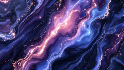 The primary subject of the image is a purple and blue nebula, which is a swirling mass of gas and dust in space. The setting is a dark, starry sky, with the nebula as the main focus. The visual style is a digital art or illustration, creating a vibrant and colorful scene. The dominant colors are purple and blue, giving the image a serene and celestial atmosphere.