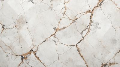 The primary subject of the image is a white, cracked, and chipped wall. The setting is a room with a white surface, and the visual style is a close-up of the wall. The colors and mood of the image are predominantly white, giving it a clean and minimalist appearance.