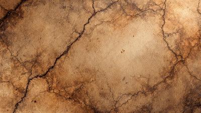 The primary subject of the image is a brown, textured surface, possibly a piece of wood or a wall. The setting is a room with a dirt-like texture, which adds to the overall atmosphere. The visual style is a close-up of the surface, showcasing its unique texture and appearance. The colors and mood of the image are earthy and natural, with a focus on the brown tones of the surface.