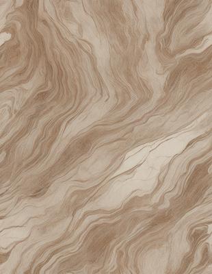 The image features a brown and white marbled pattern on a wooden surface. The primary subject is the intricate design of the marbled pattern, which creates a visually appealing and textured appearance. The setting is a wooden table or countertop, providing a natural and warm background for the pattern. The visual style is a close-up of the marbled pattern, emphasizing its details and beauty. The colors and mood of the image are warm and earthy, with the brown and white tones evoking a sense of natural beauty