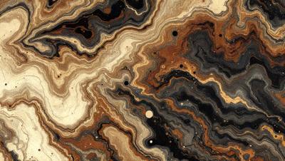 The primary subject of the image is a close-up of a rock formation, possibly a piece of art or a natural formation. The setting is a rocky surface, and the visual style appears to be a combination of a photo and a digital art or illustration. The colors and mood of the image are predominantly earthy tones, giving it a natural and rugged appearance.