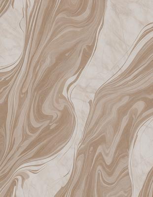 The image features a marble-like pattern on a wall, with a brown and white color scheme. The pattern is intricate and visually appealing, creating a unique and elegant atmosphere. The setting appears to be a room with a focus on the wall, which serves as a striking visual element in the space.