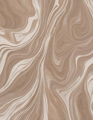 The primary subject of the image is a wooden surface with a patterned design. The setting is a room with a wooden floor, and the visual style appears to be a combination of a photo and a digital art or illustration. The colors and mood of the image are predominantly brown and earthy tones, creating a warm and natural atmosphere.