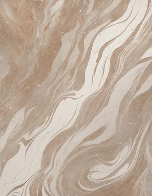 The image features a marble-like surface with a pattern of swirls and waves. The setting is a stone-like background, which adds to the overall visual style. The colors in the image are predominantly brown and white, creating a warm and natural atmosphere. The primary subject of the image is the intricate pattern of the marble-like surface, which stands out against the stone-like background.