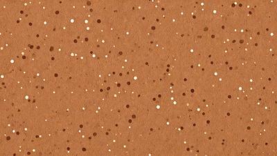 The primary subject of the image is a close-up of a brown paper with white specks on it. The setting is a wall, and the visual style appears to be a pattern or texture. The dominant colors are brown and white, creating a warm and earthy atmosphere.