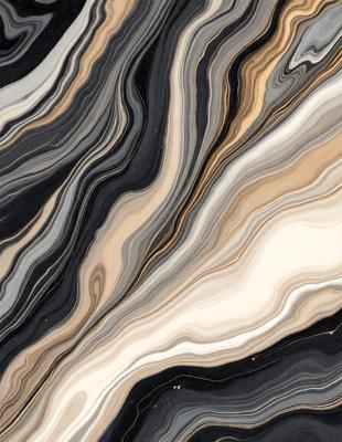 The primary subject of the image is a black and white marble pattern. The setting is a black and white marble surface, which serves as the background. The visual style is a close-up of the marble pattern, showcasing its intricate details. The colors and mood of the image are predominantly black and white, giving it a classic and timeless appearance.
