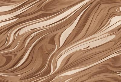 The primary subject of the image is a wooden surface with a unique and intricate pattern. The setting is a close-up of the wooden surface, showcasing the details of the pattern. The visual style is a close-up of the wooden surface, which gives a sense of depth and texture. The colors and mood of the image are predominantly brown and earthy tones, creating a warm and natural atmosphere.