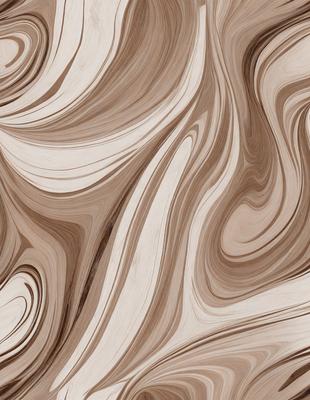 The image features a wooden surface with a swirling pattern, giving it a unique and intricate appearance. The primary subject is the wooden surface, which is the main focus of the image. The setting is a room with a wooden floor, and the visual style is a combination of a photo and a digital artwork. The colors and mood of the image are predominantly brown, giving it a warm and earthy tone.