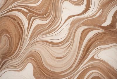 The primary subject of the image is a wooden floor with a unique and intricate design. The floor appears to be made of wood and features a pattern that resembles a swirling, flowing motion. The setting is indoors, likely in a room with a wooden floor. The visual style of the image is a close-up of the wooden floor, showcasing its intricate design. The colors and mood of the image are warm and inviting, with the wooden floor providing a natural and cozy atmosphere.