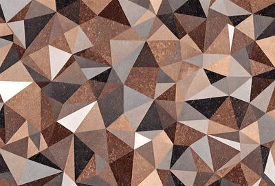 The primary subject of the image is a patterned surface, which appears to be a combination of brown and white colors. The setting is a close-up of the pattern, showcasing the intricate design. The visual style is a mix of digital art and illustration, creating a unique and artistic appearance. The colors and mood of the image are warm and inviting, with the brown and white tones evoking a sense of harmony and balance.