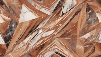 The primary subject of the image is a marble pattern, which is the main object, scene, or focus of the image. The setting or background features a marble surface, which adds to the visual style of the image. The colors and mood of the image are predominantly brown and white, creating a sense of elegance and sophistication.