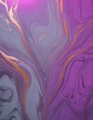 The primary subject of the image is a purple and gold swirl pattern, which is the main object, scene, or focus of the image. The setting or background features a purple and gold swirl pattern, which creates a visually striking and unique atmosphere. The visual style of the image is a combination of digital art and illustration, as it showcases a creative and artistic representation of the swirl pattern. The colors and mood of the image are predominantly purple and gold, which evoke a sense of