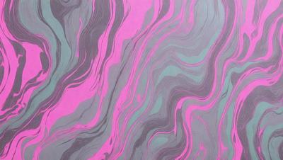 The primary subject of the image is a pink and purple striped pattern. The setting is a gray and pink background, which adds to the visual style. The image is a digital art piece, showcasing the artist's creativity and skill in designing intricate patterns. The dominant colors in the image are pink and purple, creating a vibrant and lively atmosphere.
