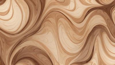 The image features a wooden surface with a swirling pattern, giving it a unique and artistic appearance. The primary subject is the wooden surface, which is the main focus of the image. The setting is a room with a wooden floor, and the visual style is a combination of a photo and a digital artwork. The colors and mood of the image are predominantly brown and earthy tones, creating a warm and natural atmosphere.