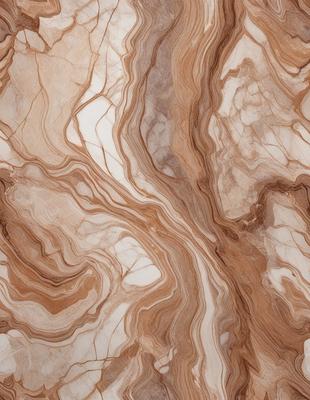 The primary subject of the image is a marble-like stone with a unique and intricate pattern. The setting is a close-up view of the stone, showcasing its texture and design. The visual style is a realistic representation of the stone, capturing its natural beauty. The colors and mood of the image are warm and earthy, with the marble-like stone serving as the focal point.