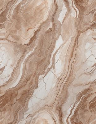 The primary subject of the image is a marble-like surface with a pattern of swirls and crevices. The setting is a stone-like surface, possibly a marble or granite countertop. The visual style is a close-up of the marble-like surface, showcasing its intricate patterns and textures. The colors and mood of the image are predominantly earthy tones, giving it a natural and elegant appearance.