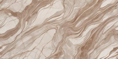 The primary subject of the image is a marble tile with a unique and intricate pattern. The setting is a stone wall, and the visual style is a close-up of the marble tile. The colors and mood of the image are predominantly brown and earthy, giving it a natural and elegant appearance.