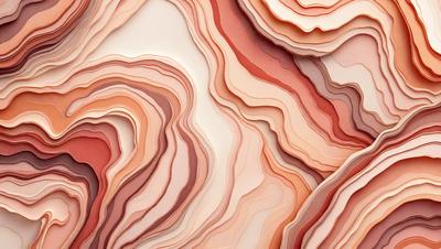 The primary subject of the image is a close-up of a rock formation, possibly a cliff or a mountain. The setting is a natural environment, with the rock formation as the main object. The visual style appears to be a combination of photo and digital art, as the rock formation is depicted in a detailed and intricate manner. The colors and mood of the image are predominantly earthy tones, such as reds, oranges, and browns, which create a sense of natural beauty and ruggedness.