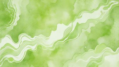 The primary subject of the image is a green, swirling, and flowing pattern. The setting is a green background, which creates a vibrant and lively atmosphere. The visual style is a combination of digital art and illustration, giving the image a unique and artistic appearance. The dominant colors are green, with various shades and tones, creating a sense of freshness and growth.