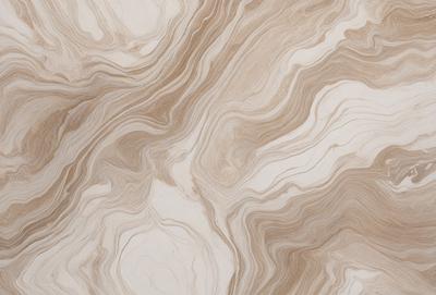 The image features a marble-like surface with a pattern of swirls and waves. The primary subject is the marble-like material, which is the setting and background of the image. The visual style is a close-up of the marble, showcasing its intricate pattern. The colors and mood of the image are predominantly neutral, with a focus on the natural texture and patterns of the marble.