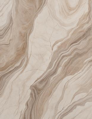 The primary subject of the image is a marble tile with a unique pattern. The setting is a wall, and the visual style is a close-up of the tile. The colors and mood of the image are predominantly neutral, with a focus on the natural beauty of the marble tile.