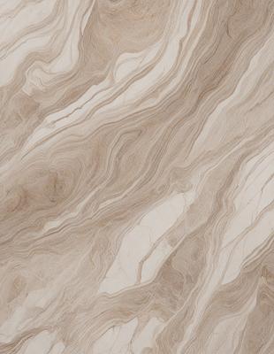 The primary subject of the image is a marble-like surface with a pattern of swirls and waves. The setting is a room with a stone-like floor, and the visual style is a close-up of the marble pattern. The colors and mood of the image are predominantly neutral, with a focus on the intricate design of the marble pattern.