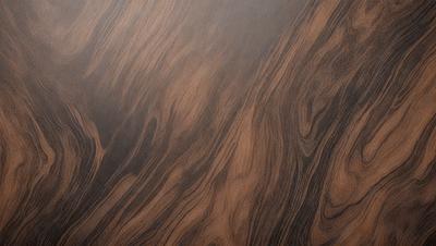 The primary subject of the image is a wooden surface with a unique and intricate pattern. The setting is a close-up of the wooden surface, showcasing the details of the pattern. The visual style is a close-up of the wooden surface, which gives a sense of depth and texture. The colors and mood of the image are predominantly brown, creating a warm and natural atmosphere.