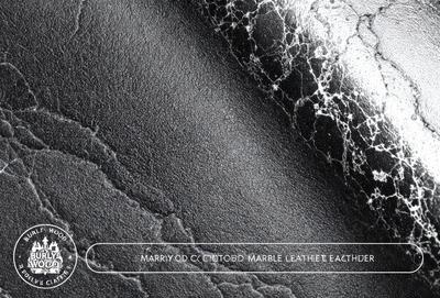 The primary subject of the image is a close-up of a leather surface, possibly a leather jacket or a leather-like material. The setting is a black background, which contrasts with the leather surface. The visual style appears to be a digital art or illustration, as the leather surface is depicted in a detailed and realistic manner. The colors and mood of the image are predominantly dark, with the leather surface being the main focus and the black background providing a moody atmosphere.