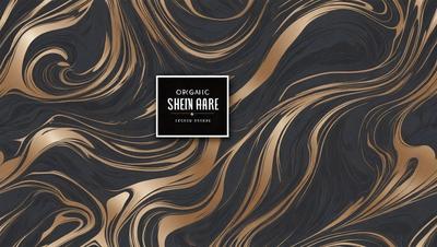 The primary subject of the image is a patterned wallpaper with a gold and black color scheme. The setting is a room with a black and gold wallpaper, which creates a luxurious and elegant atmosphere. The visual style is a patterned wallpaper, which adds a unique and sophisticated touch to the room. The colors and mood convey a sense of sophistication and luxury, making the space feel inviting and comfortable.