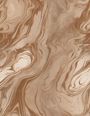 The primary subject of the image is a patterned wallpaper with a brown and white color scheme. The setting is a room with a brown and white marbled wallpaper. The visual style is a close-up of the wallpaper, showcasing its intricate design. The colors and mood of the image are warm and inviting, with the brown and white color palette creating a sense of comfort and elegance.