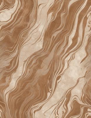 The primary subject of the image is a brown and white marbled pattern, which is the main focus of the image. The setting is a wall, and the visual style is a close-up of the marbled pattern. The colors and mood of the image are warm and earthy, with the brown and white marbled pattern creating a natural and textured appearance.
