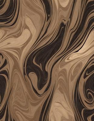 The primary subject of the image is a wooden surface with a swirling pattern. The setting is a room with a wooden floor, and the visual style is a close-up of the wooden surface. The colors and mood of the image are predominantly brown and earthy, giving it a natural and warm atmosphere.