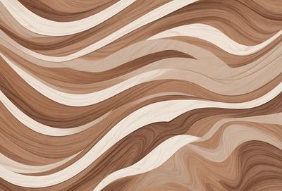 The primary subject of the image is a wooden wall with a unique and intricate design. The setting is a room with a wooden floor, and the visual style appears to be a combination of a photo and digital art. The colors and mood of the image are warm and inviting, with the wooden elements creating a sense of natural beauty and craftsmanship.